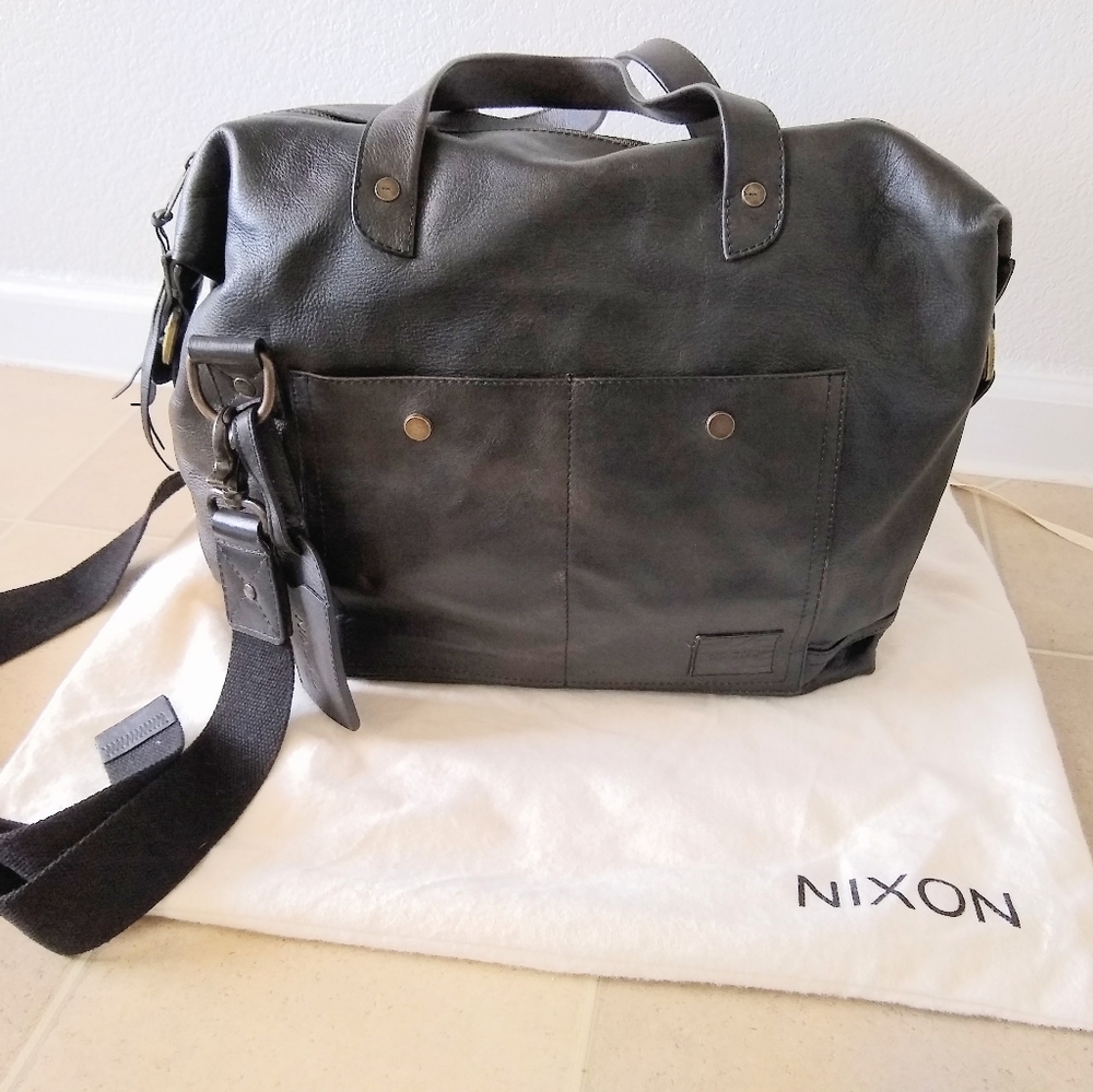 Nixon Calle Leather Messenger bag